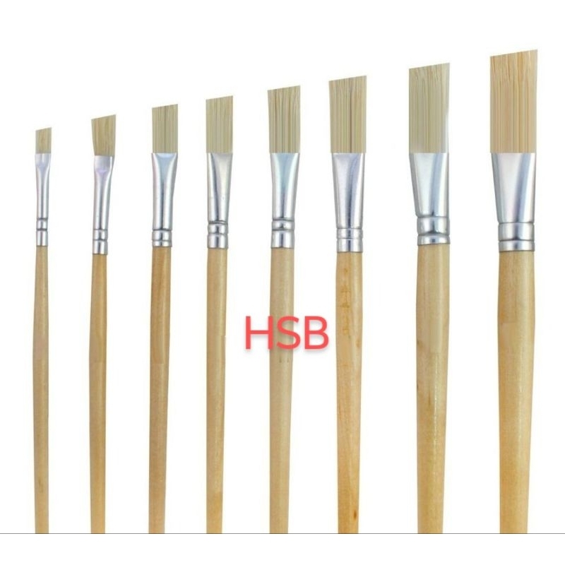 

[5 PC] Kuas Lukis Cat Air Cat Minyak , Kuas Lukis Batang Bambu Cat Acrylic