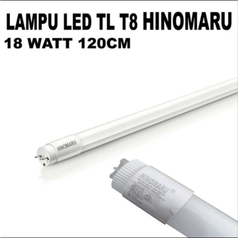 lampu LED TL T8-18w 120cm hinomaru