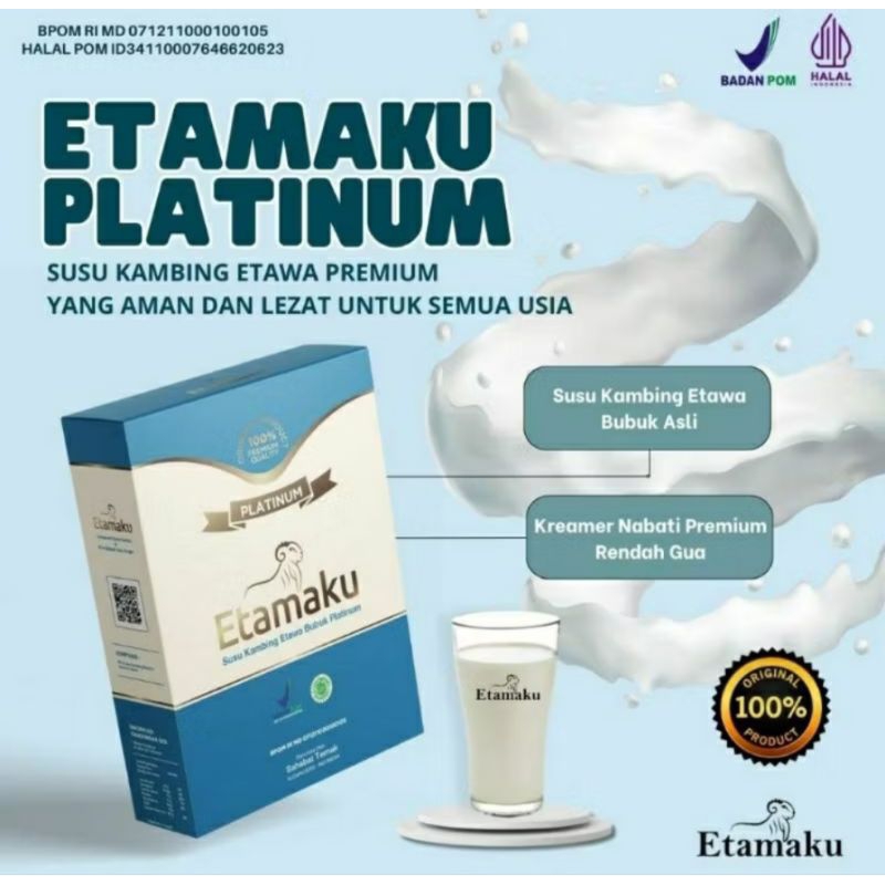 

ETAMAKU PLATINUM ASLI ORIGINAL SUSU KAMBING ETAWA ATASI REUMATIK NYERI TULANG SENDI