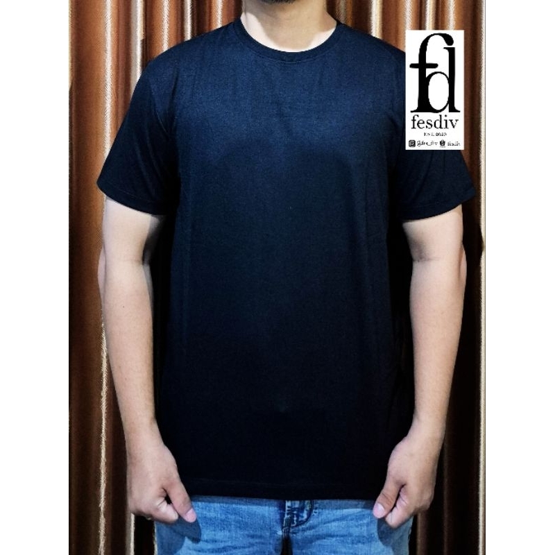 Kaos Polos - Cotton Combed 24s - HITAM
