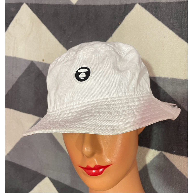 Topi Bucket AAPE White