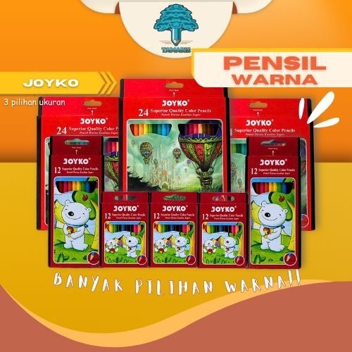 

JOYKO pencil warna isi 12 dan 24
