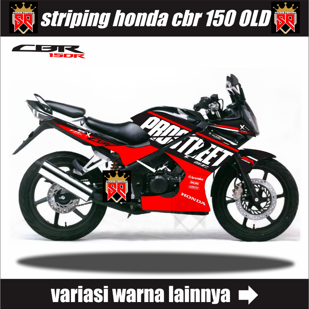 Decal Striping Cbr 150 Old / DECAL STIKER HONDA CBR LAMA 150 MINERVA SEMIFULL