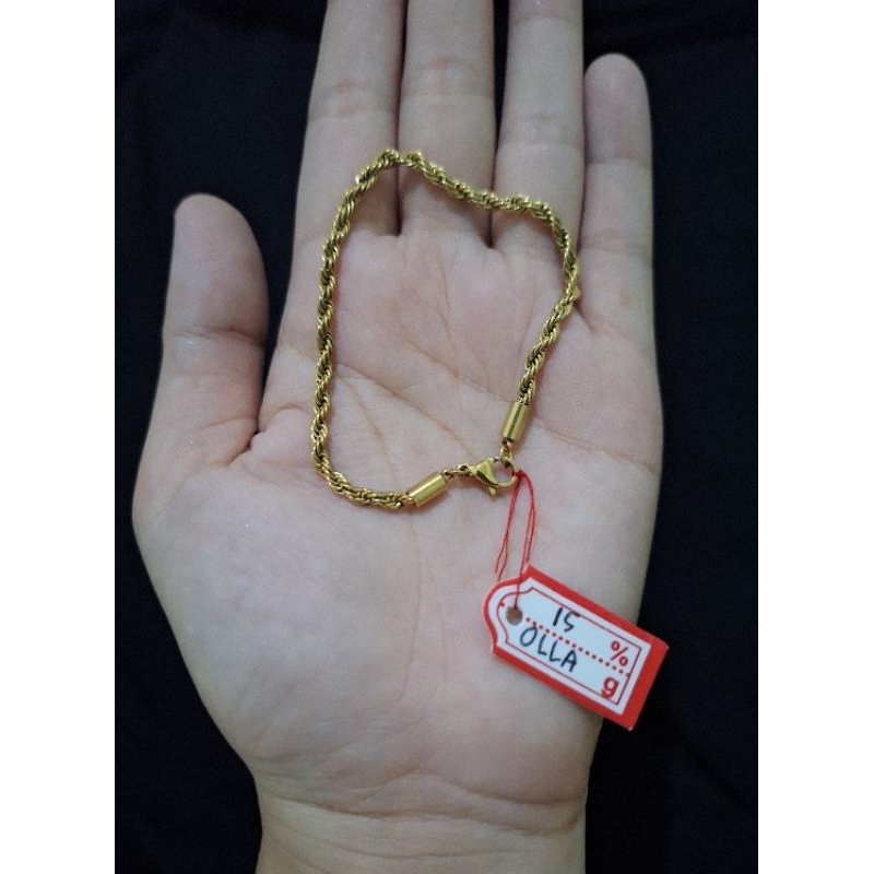 Gelang Plintir Emas muda kadar 15% (2,3 Gram)
