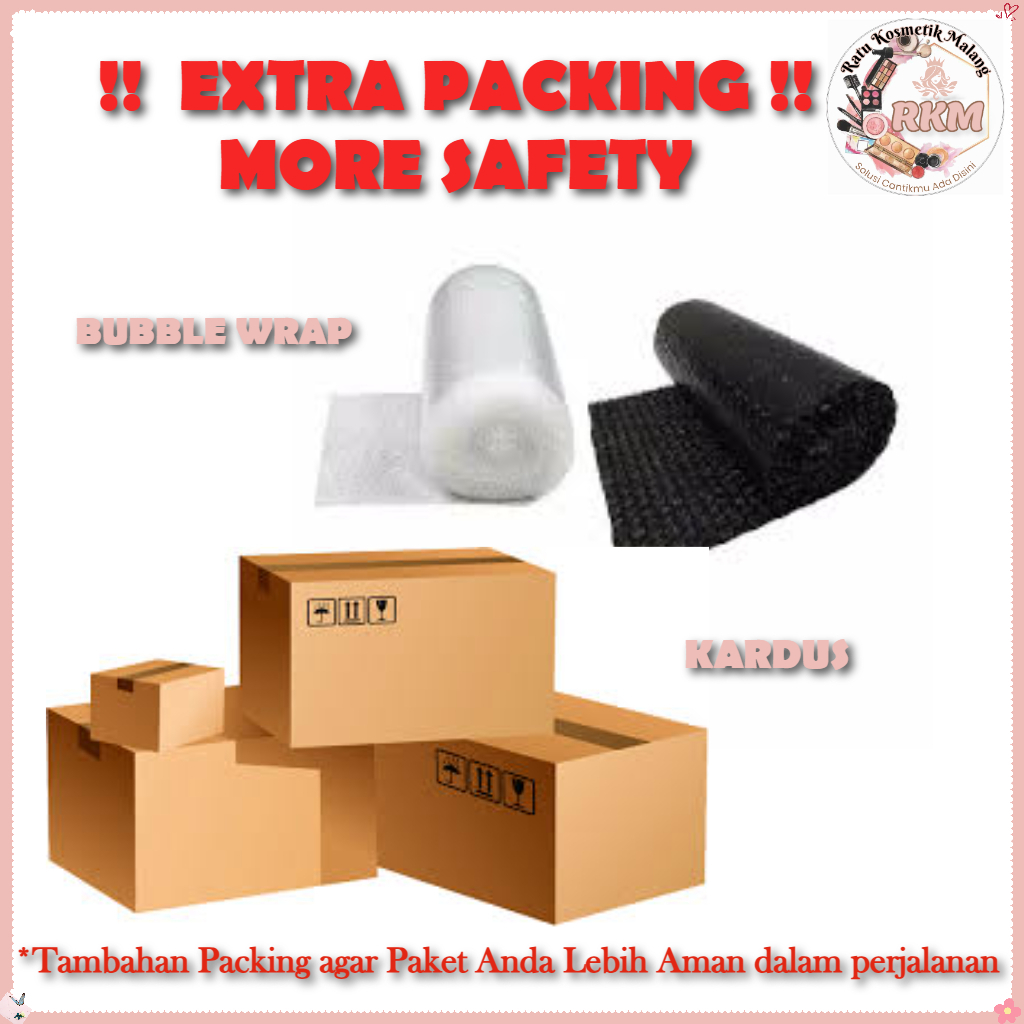 

PACKING TAMBAHAN !! Bubble Wrap + Kardus Pengaman Paket Anda