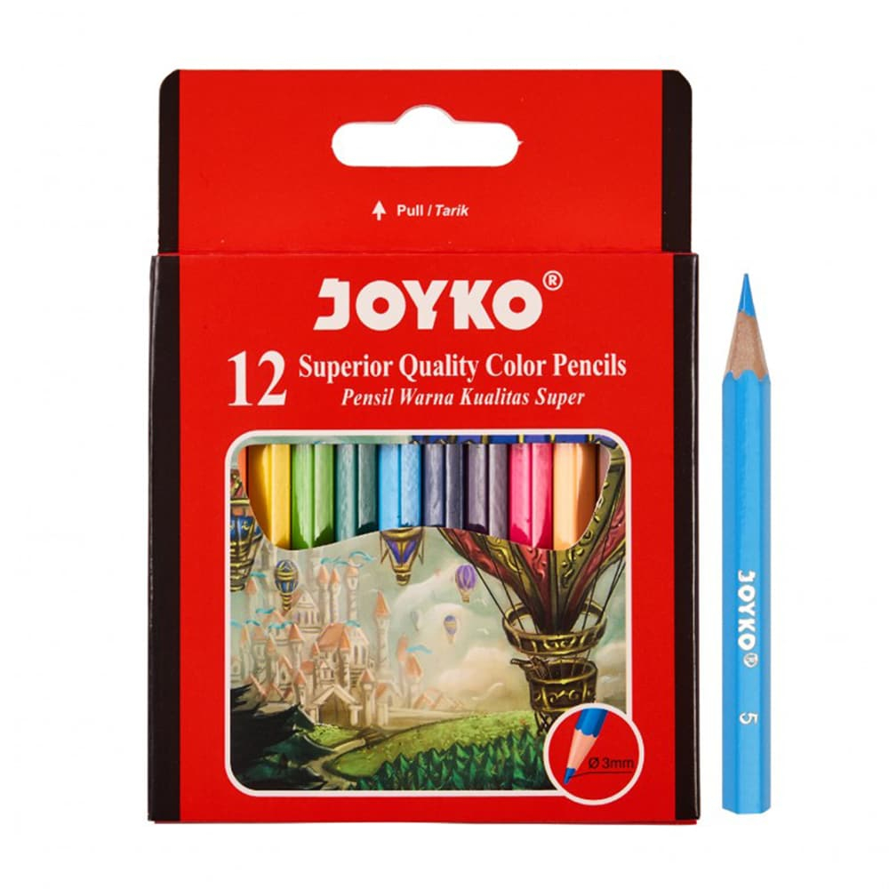 

Pensil Warna Joyko CP 102 isi 12 Pendek