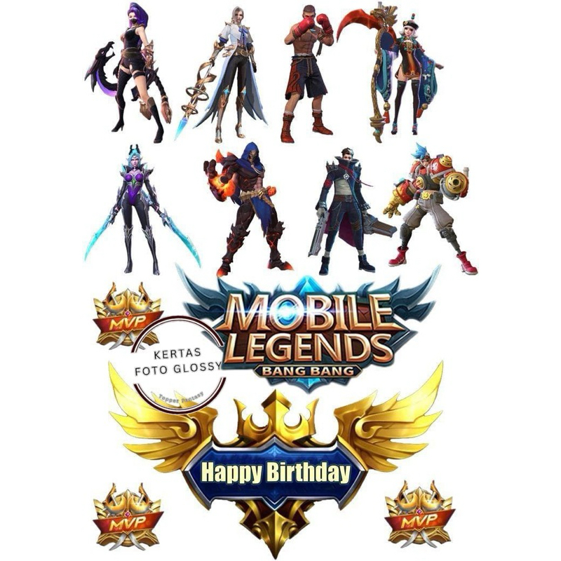 TOPPER MOBILE LEGENDS/ Topper Cake ML Free Request Nama