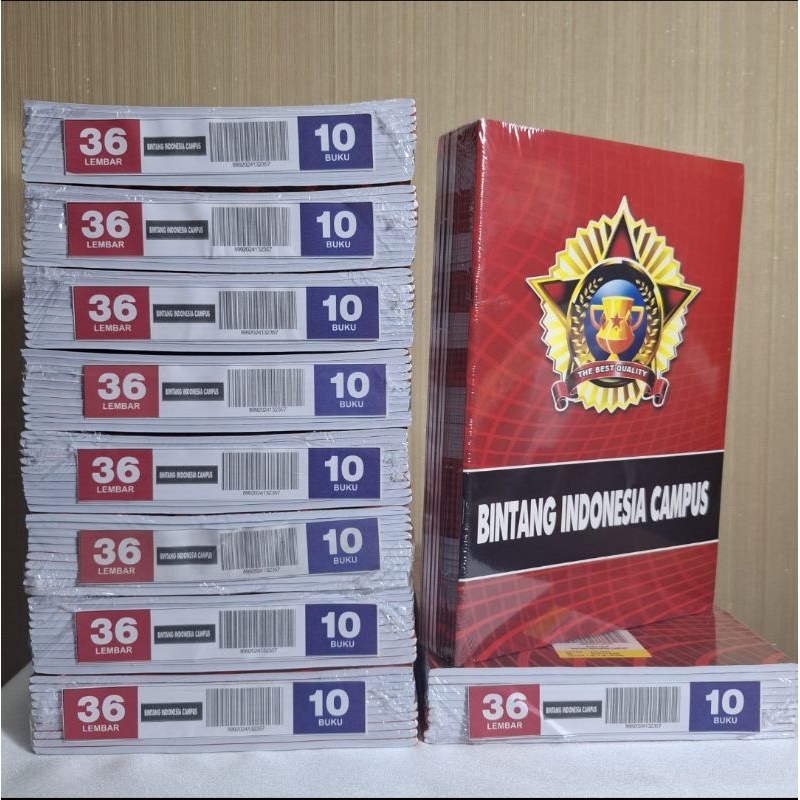

Bintang Indonesia-Buku Tulis Bintang Indonesia Campus® 36 Lembar isi 10 buku