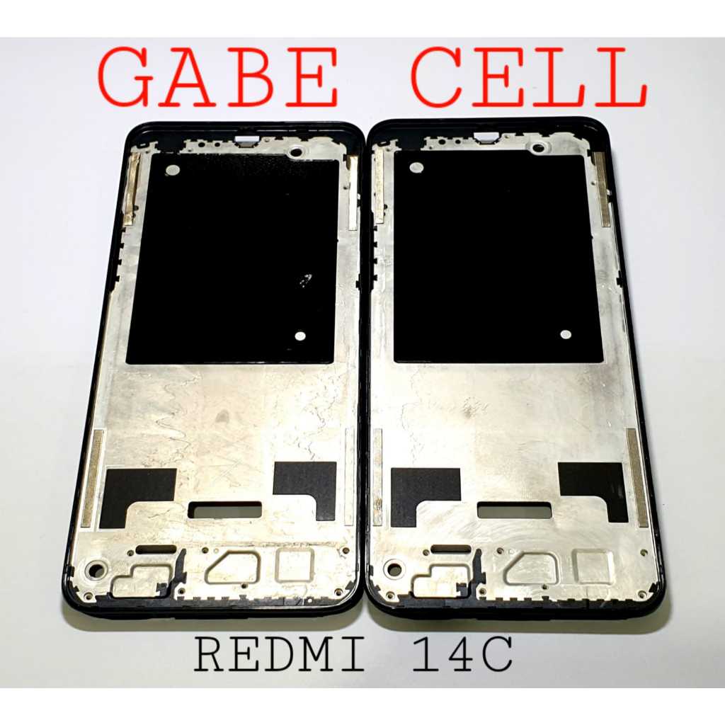 BAZEL+FRAME TATAKAN LCD/DUDUKAN LCD REDMI 14C/REDMI 14R 5G/POCO C75 4G BLACK