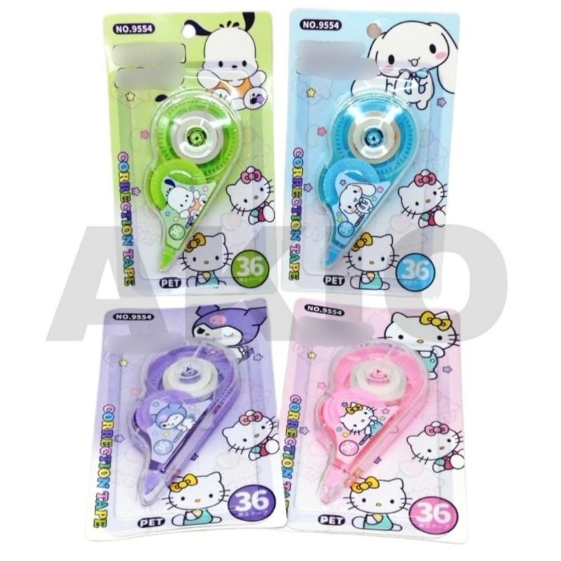 

Tip ex Kertas Roll Karakter KUMORI SWEET ROLLIE 9554 9543 36m Correction Tape Aesthetic Murah Lucu
