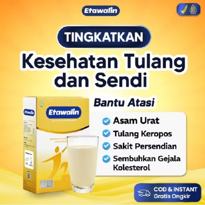 

Etawalin Susu Etawa Herbal Nyeri Sendi Asam Urat Original ampuh