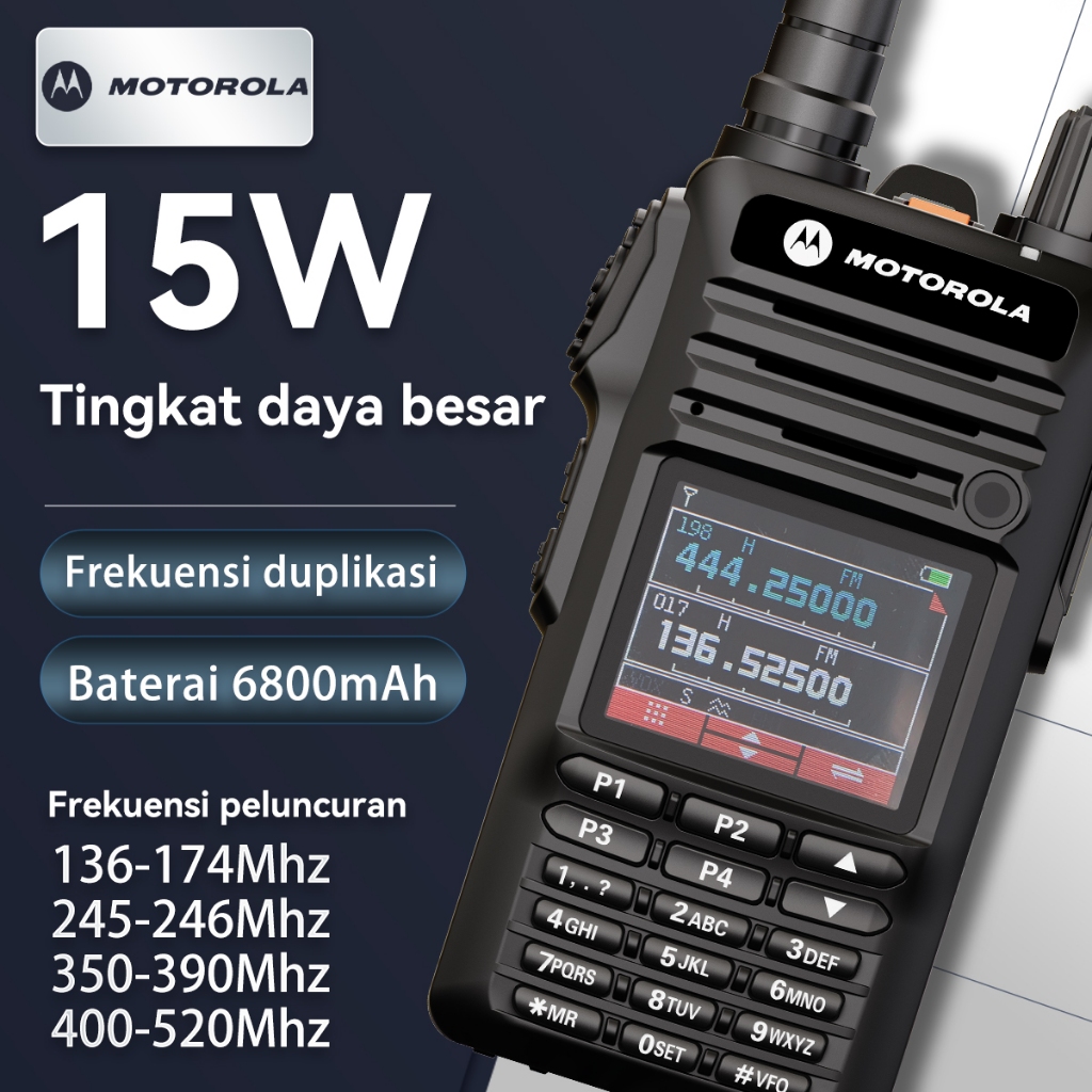 HT Radio Motorola official DP4600 Walkie Talkie Outdoor 199 Channels 20KM Jarak jauh frequency copy