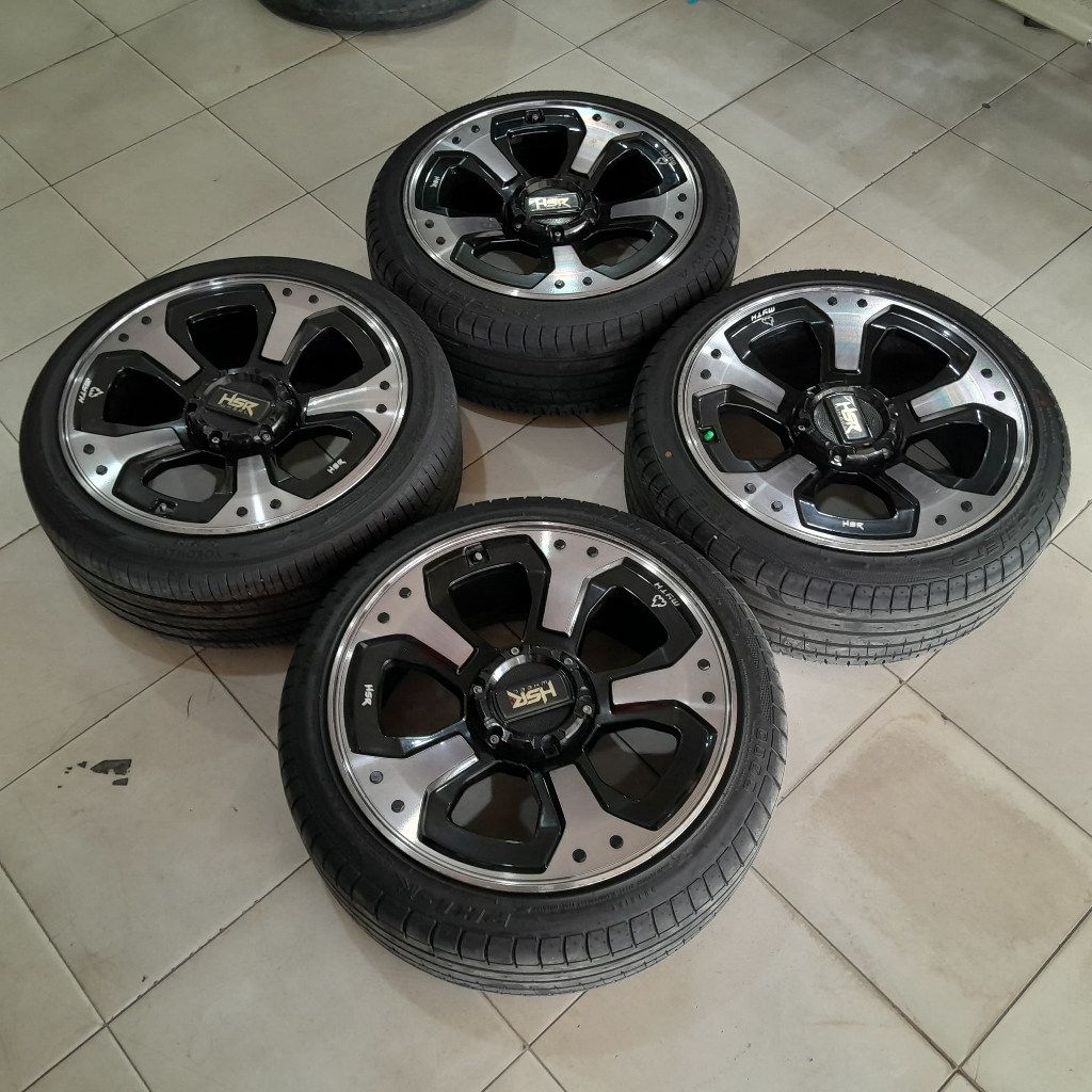 Velg mobil second HSR myth03 ring 20 pcd 5x114 untuk Harier, HRV, CRV, Xtrail alphard velg mobil bek