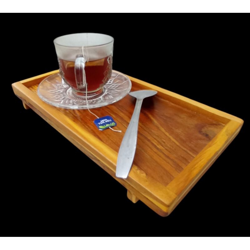 nampan kopi/teh.wedon serbaguna kayu jati jawa