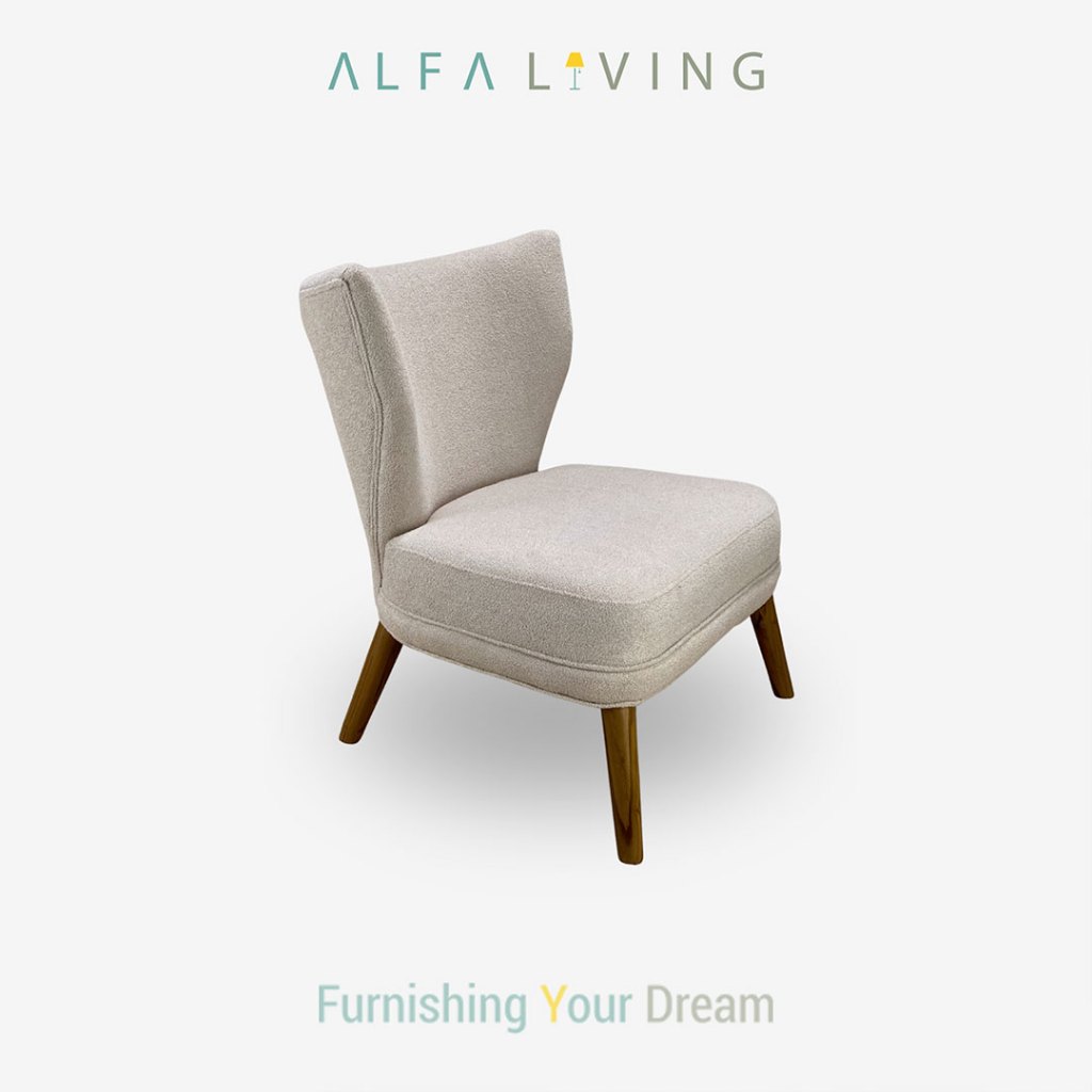 ALFA LIVING Jasper - Sofa 1 Seat/Sofa 1 Dudukan, Sofa Teras Minimalis, Sofa Tamu Modern, Kursi Sofa