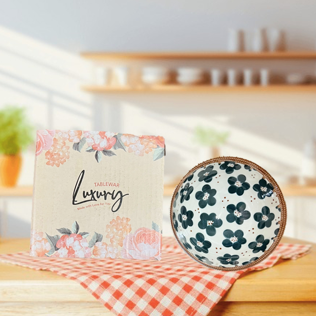 ENISOO STORE - Hampers Lebaran Mangkok 1pcs Korea Mangkok Keramik Mangkok Idul Fitri