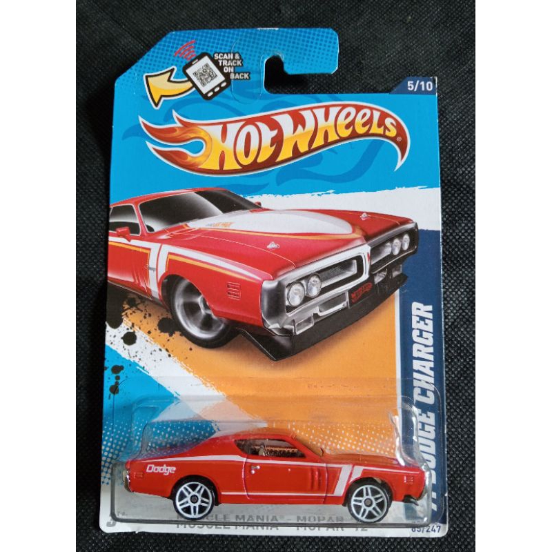 HOT WHEELS '71 DODGE CHARGER MERAH