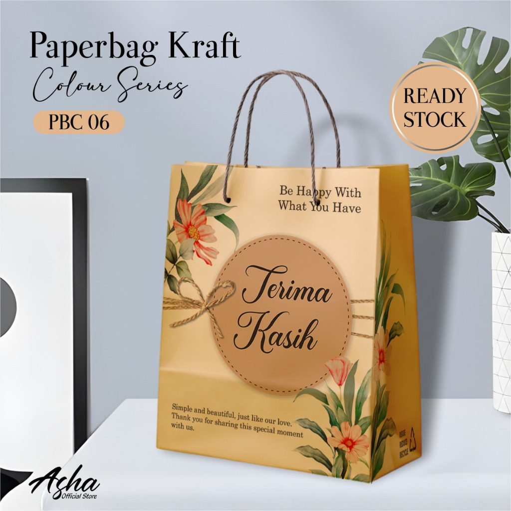 

PAPER BAG SABLON MOTIF READY STOCK - TAS SOUVENIR PERNIKAHAN BAHAN KRAFT MURAH PBC 06