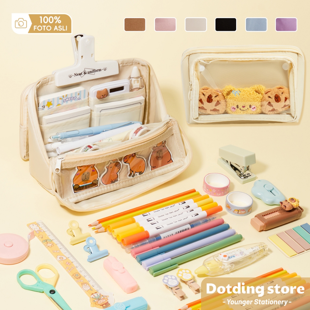 

【Dotding】Tas Pensil Kapasitas Besar 9 Lapis Transparan Dapat Dilepas Multifungsi untuk Pelajar SD SMP SMA H563