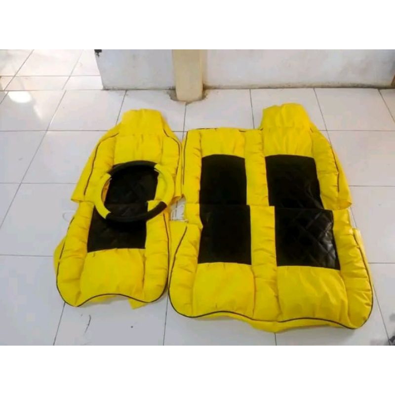 sarung jok mobil canter motif sofa
