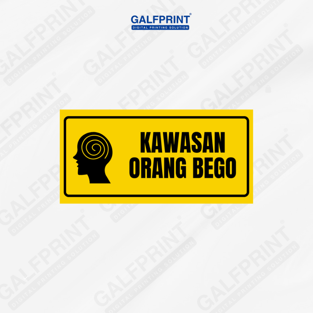 

STICKER KAWASAN ORANG BEGO 12X5 KUNING