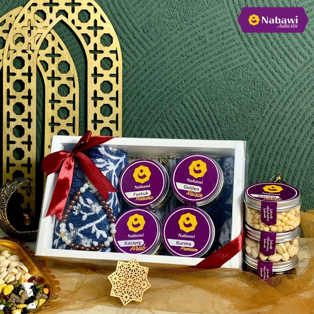 

Hampers Gift Hajj Premium Oleh Oleh Haji dan Umroh Khas Arab 6in1 Souvenir Oleh Oleh Haji Umroh