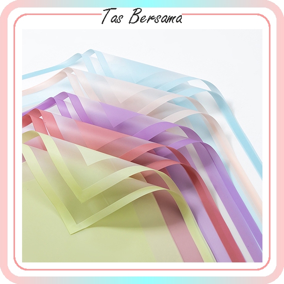 

(1 PACK 20 LEMBAR) Kertas Bunga Buket List Transparan Warna Pastel Flower Wrapping Paper Cellophane KB6110