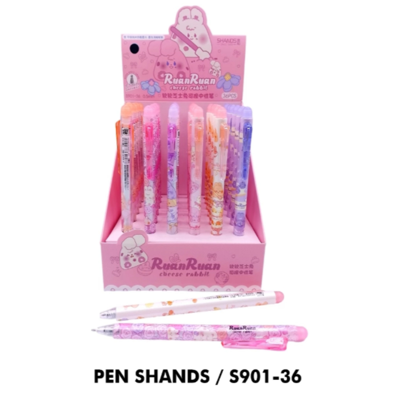 

SHANDS BALLPOINT GEL FANCY ERASABLE S901-36 - GEL PEN BISA DIHAPUS KARAKTER VIRAL