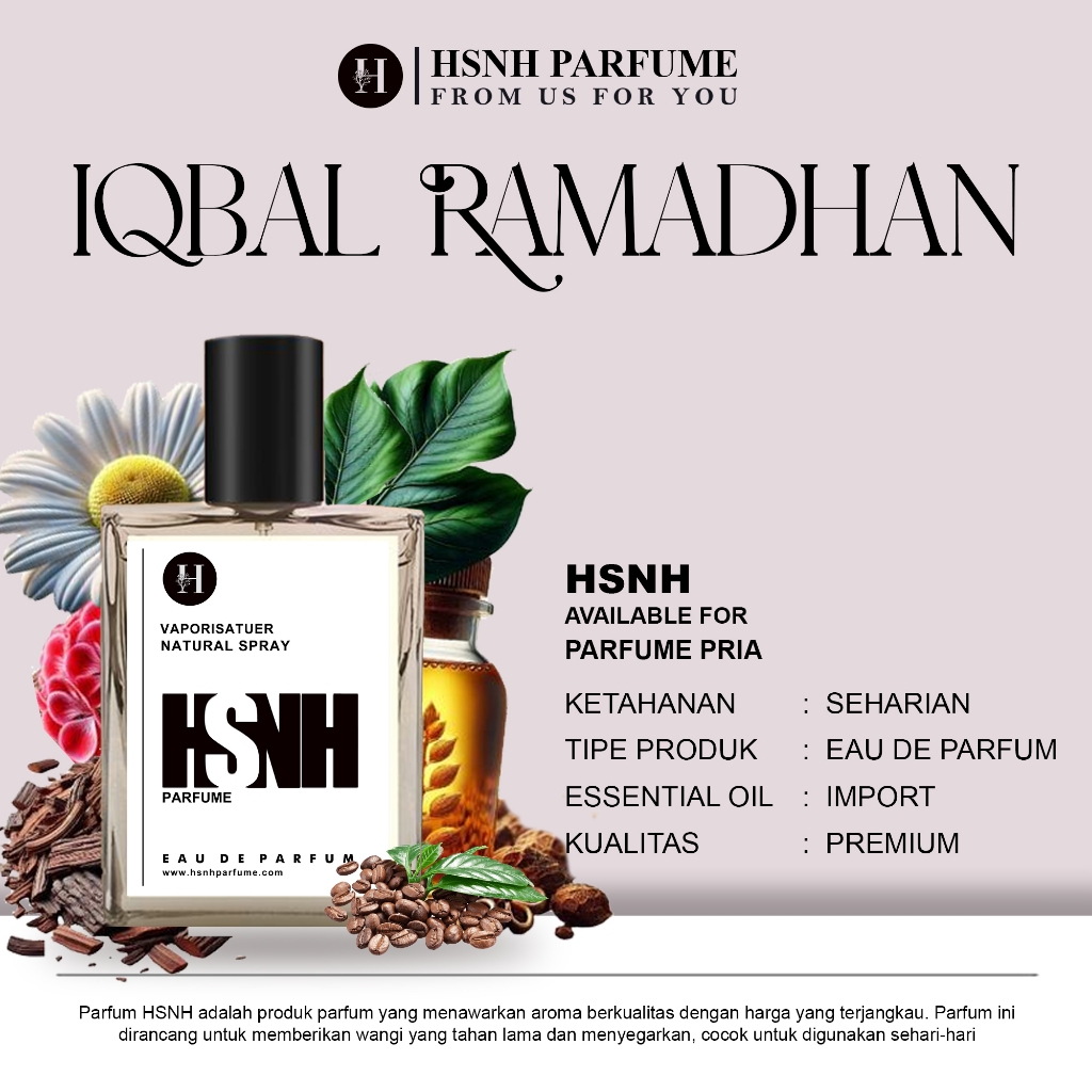 PARFUM IQBAL RAMADHAN "DILAN" | Parfum Pria tahan lama - Minyak Wangi Cowok - Parfume cowok HSNH