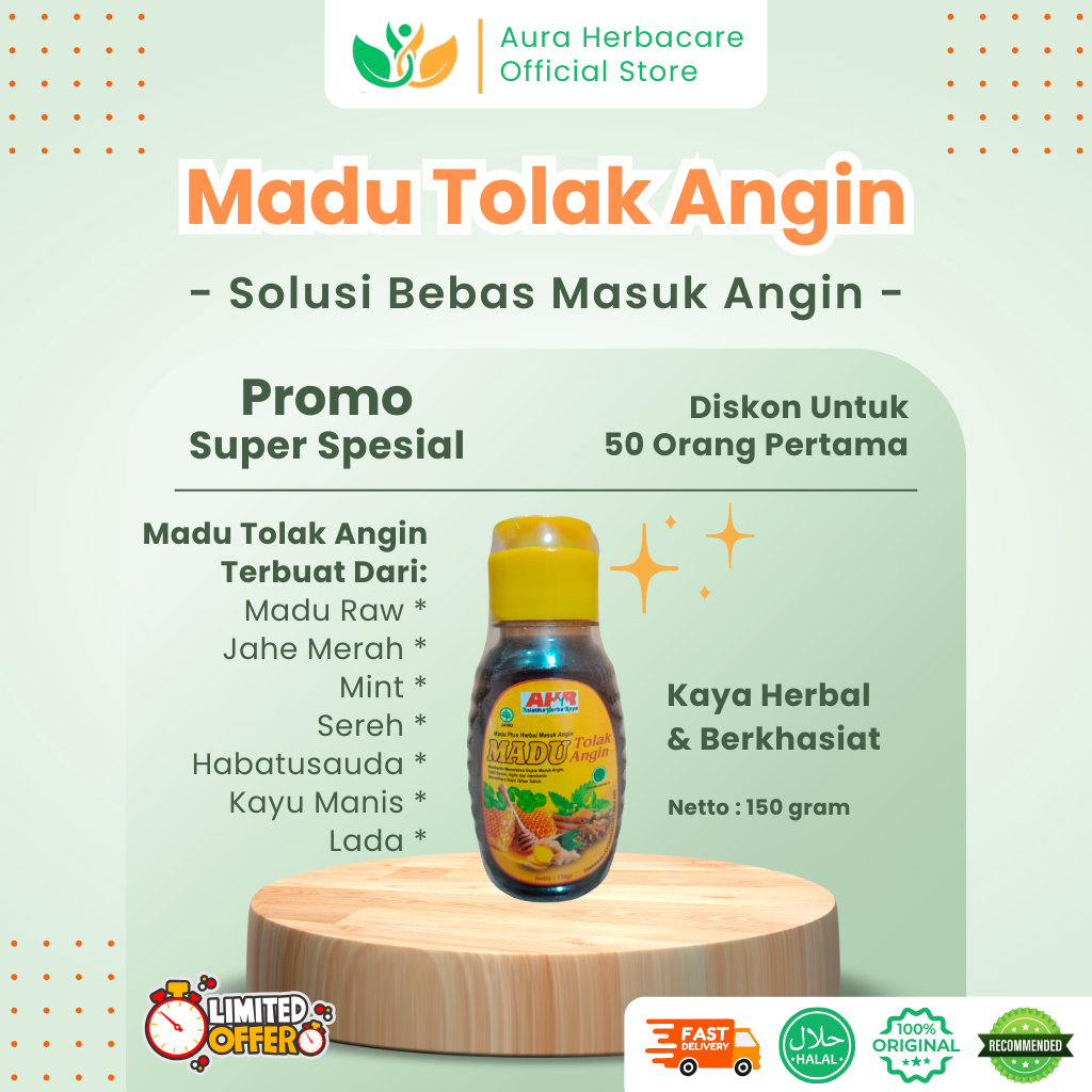 

Madu Tolak Angin - Ampuh Atasi Masuk Angin (Cocok Bagi Pekerja & Pebisnis)