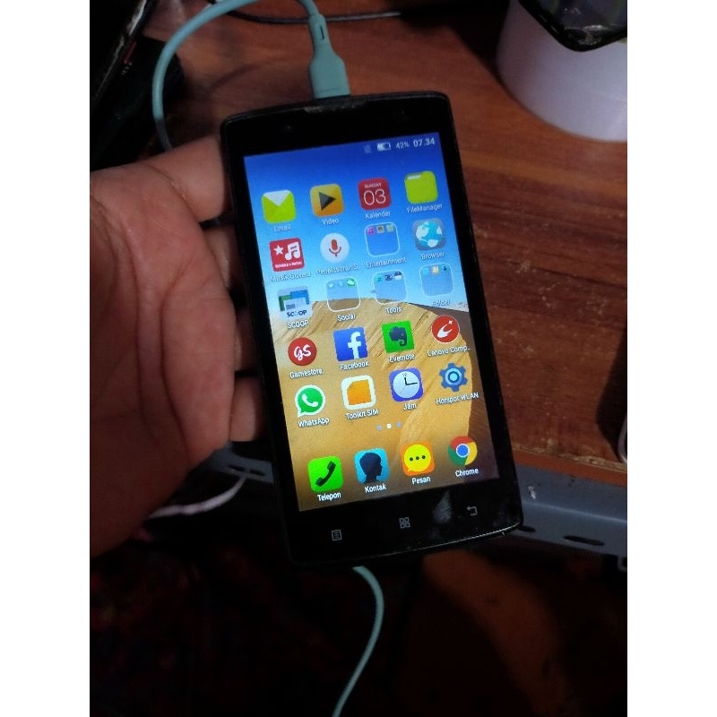 lcd Lenovo a2010 ori copotan normal tinggal pasang mesin