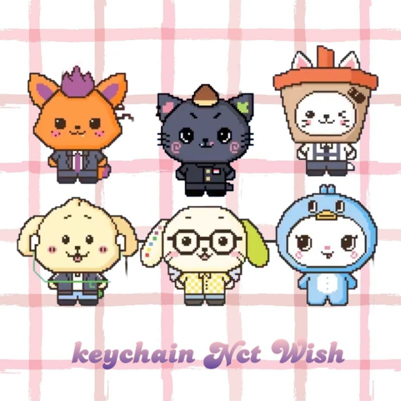 Keychain gantungan kunci NCT wish doll