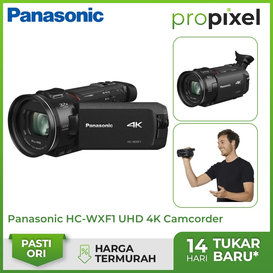 Panasonic HC-WXF1 4K Full HD Camcorder Panasonic HCWXF1 Handycam RESMI