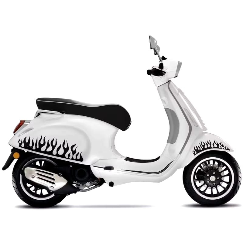 Stiker Vespa - Cutting Sticker Striping Api Variasi Vespa Sprint & Vespa Primavera