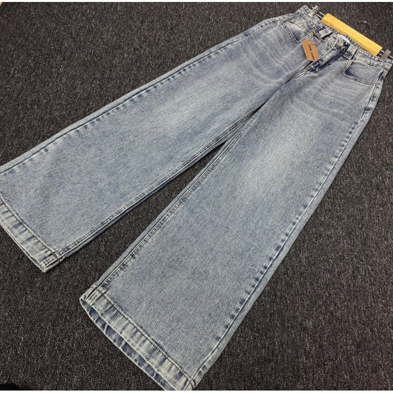 baggy pants jeans/celana jeans highwaist wanita import