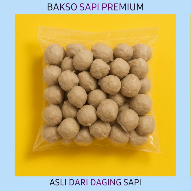 

Bakso Sapi Super Polos isi 50 butir Bisa buat capacay Di Bakar di sayur sop dll.