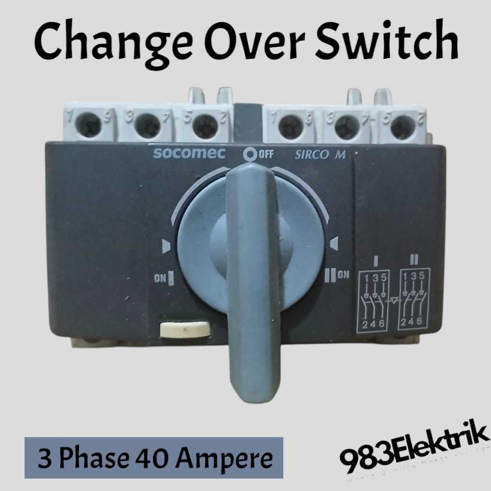 Sircover 3 Phase 40 Ampere Change Over Switch Socomec