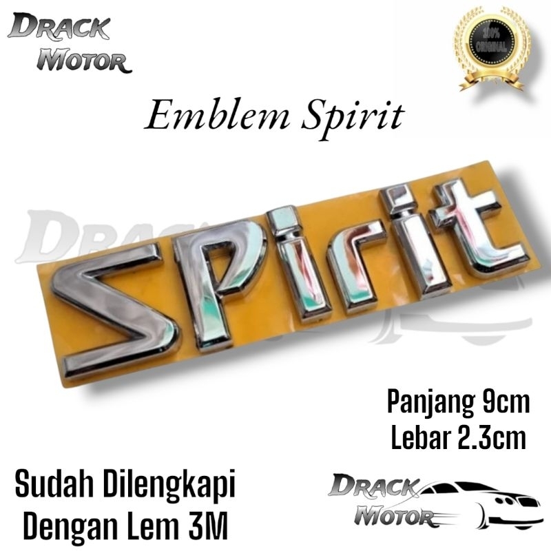 Emblem Tulisan Spirit Chrome Original Bagasi Belakang Nissan Terrano
