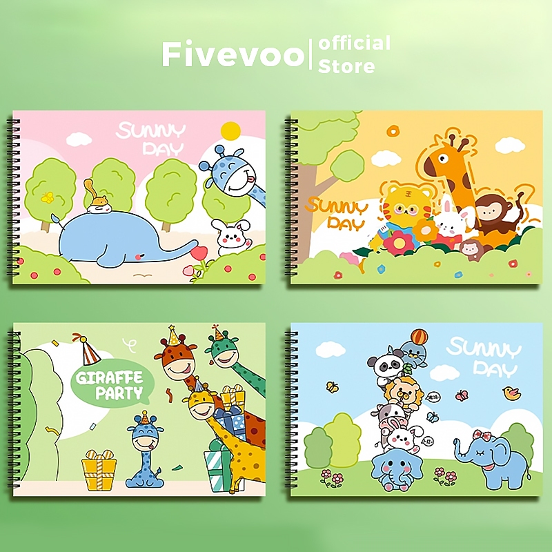 

FIVEVOO Buku Menggambar Anak/ Children Coloring Book /Buku A4 30-50 Lembar - Best Stationary