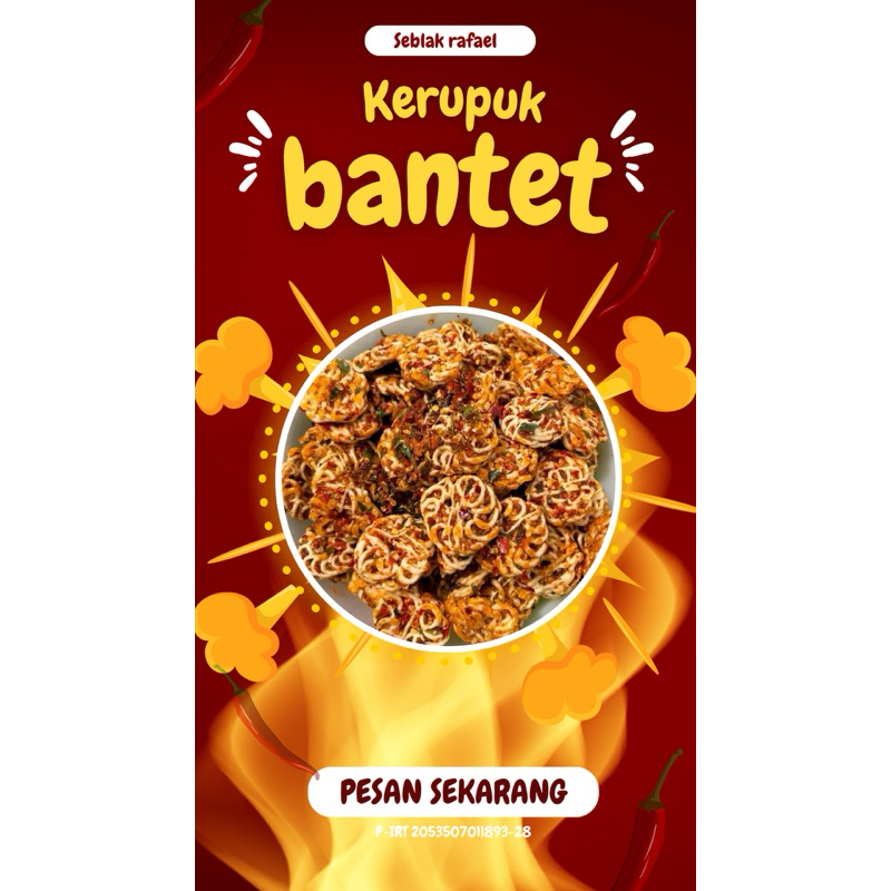 

200gr I KERUPUK BANTAT | KERUPUK BANTAT PEDAS | KERUPUK RAFAEL I KERUPUK SEBLAK I KERUPUK | CAMILAN | snack |kerupuk seblak I kerupuk pedas