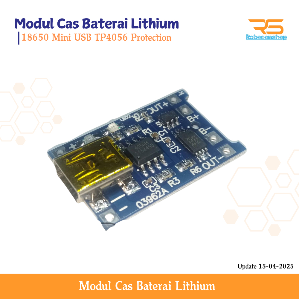 Kit Modul TP4056 ODP Charger Baterai 18650 batre li ion baterai hp