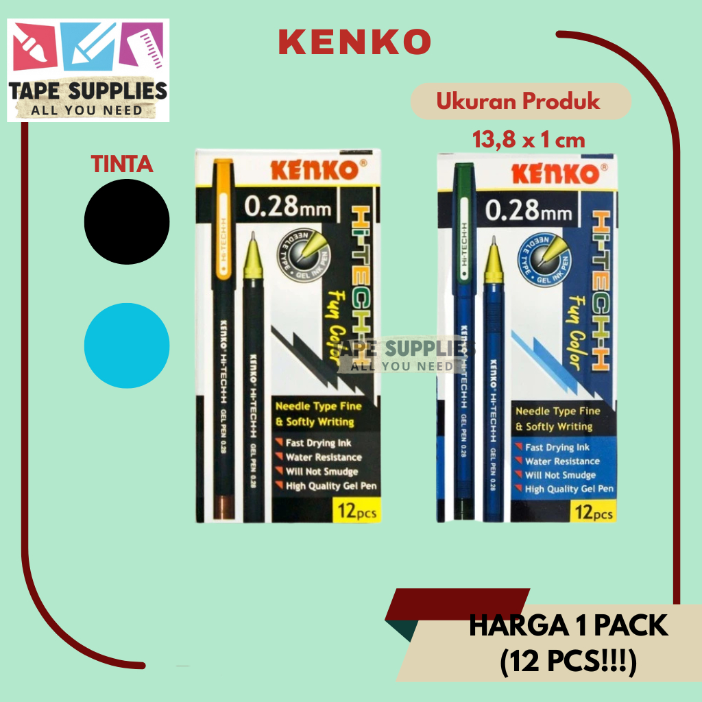 

RB KENKO PULPEN HI- TECH 0,28 1 Lusin (12PCS)