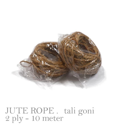 

tali goni 2 ply panjang 10 meter jute rope craft rope tali rami prakarya kerajinan tangan