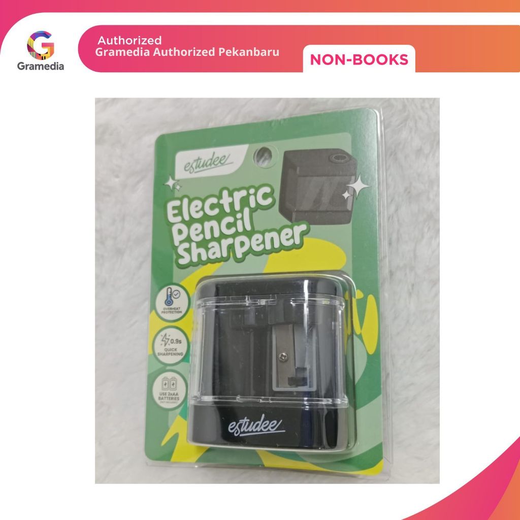 

Gramedia Pekanbaru - ESTUDEE ELECTRIC PENCIL SHARPENER BLACK RS-032