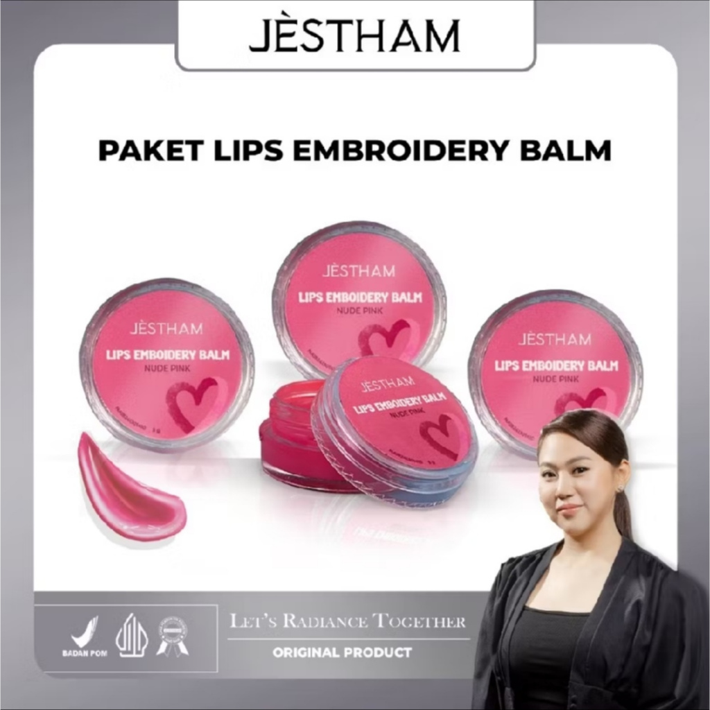 Jestham Paket Lips Embroidery Balm