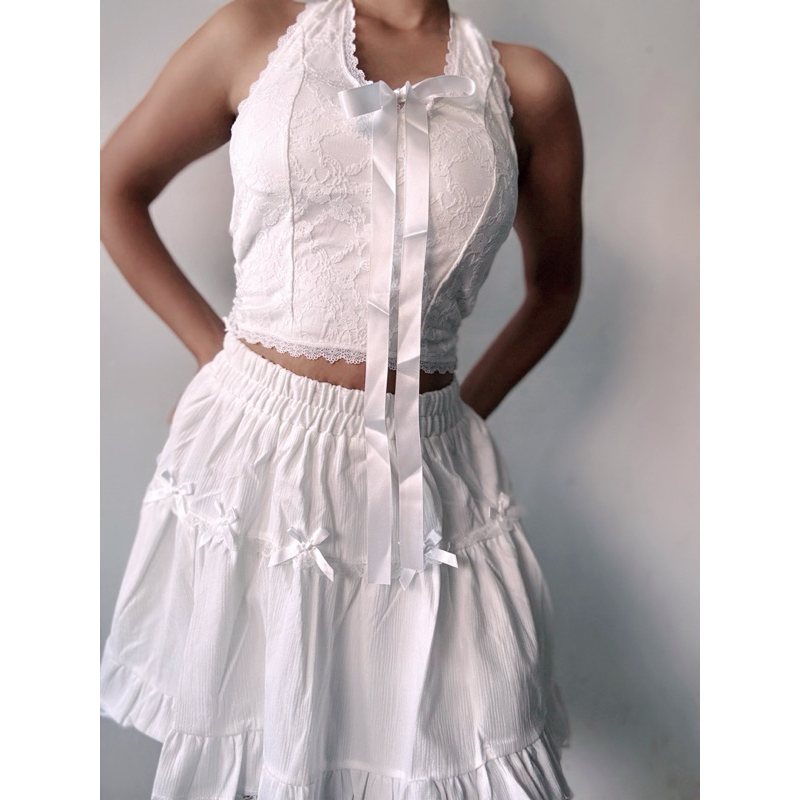 Halter top renda atau lace | bra top | korean top