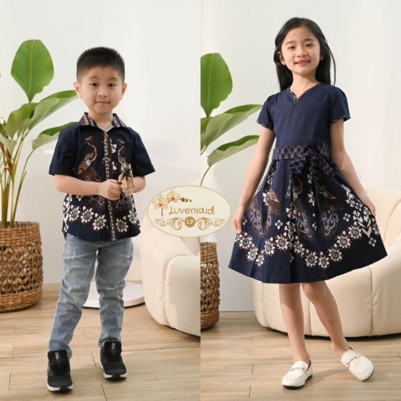 Dress Kemeja Anak 001 - 009 JM / Batik Anak/ Batik Couple/ Batik Modern/ Dress Batik/ Kemeja Batik