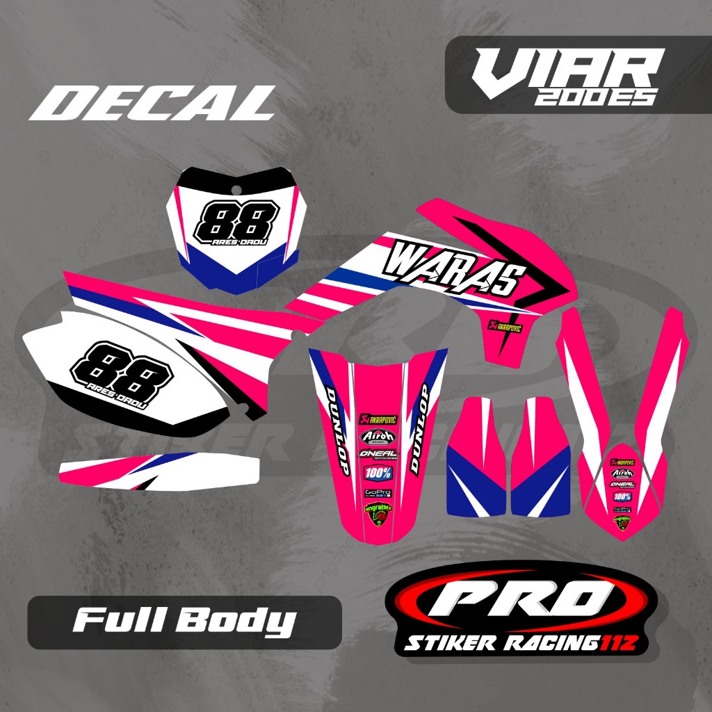 Decal Viar Cross-x 200es custom Decal Viar 200 es Decal viar free request