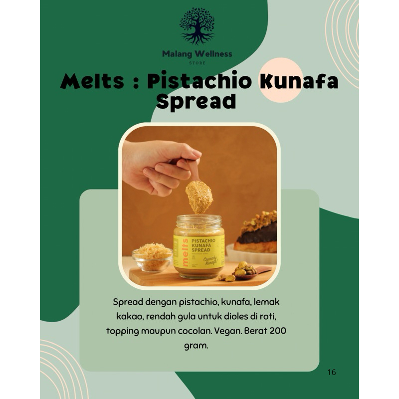 

Melts Pistachio Kunafa Spread