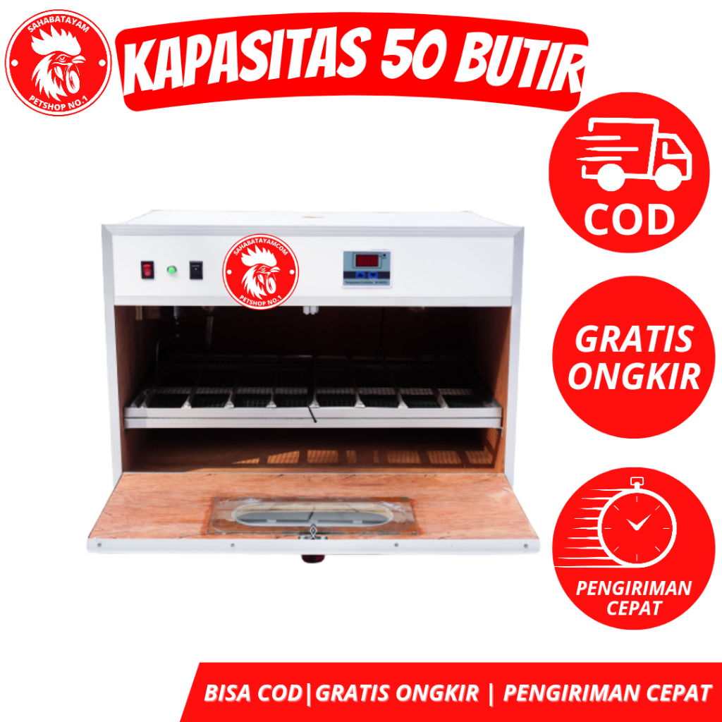 Mesin Tetas K 50 Penetas Telur Full Otomatis Tetas Telor